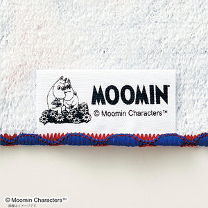 Handkerchief Moomin Gauze Pile Handkerchief Running Green Approx. 25 x 25 cm