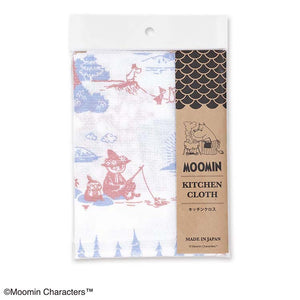 Dishcloth Moomin Kitchen Cloth Outdoor White Approx. 33 x 70cm