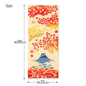 Tenugui kenema dyed tenugui Fujimi autumn leaves approx. 35 x 90 cm