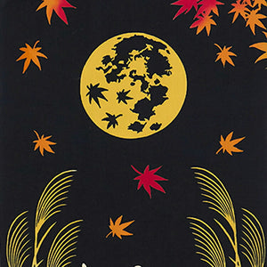 Tenugui kenema dyed tenugui Harvest moon of autumn leaves approx. 35 x 90 cm