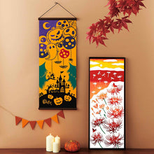 Muat gambar ke penampil Galeri, Tenugui kenema dyed tenugui Halloween balloon approx. 35 x 90 cm
