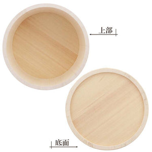 Ikegawa Wood Bath Pail, Cypress, Hot Water Pail, Large, Made in Japan, Approximately   24x11.5cm (Bath Pail, Small Round, Hot Water Pail, Yuoke, Hinoki Cypress, Wooden, Wood Grain, Natural Wash Basin, Bath Bath)