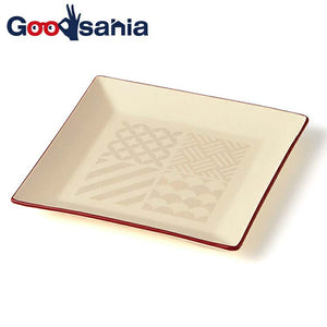 Plate Fukue Square Plate S Ivory 13.5x13.5x1.5cm