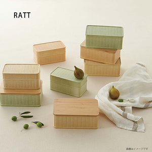 Lunch Box RATT Lunch Box 1 Tier Bamboo Lid Natural 800ml (Lunch Box Bento Lunch Box 1 Tier 1 Tier Microwave Safe, Microwave Safe, Dishwasher Safe, Women's)