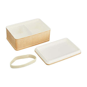 Lunch Box RATT Lunch Box, 1 Tier, Bamboo Lid, Brown, 800ml (Lunch Box, Bento Lunch Box, 1 Tier, 1 Tier, Microwave Safe, Microwave Safe, Dishwasher Safe, Women, Ladies)