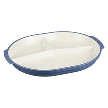 Laden Sie das Bild in den Galerie-Viewer, Plate Caston Lunch Plate Blue 26.5x20.3x2.8cm (Dish, Plate, Divider, Tableware, Lightweight, Light Plastic, Break-resistant, Serving Plate, Microwave Safe, Dishwasher)
