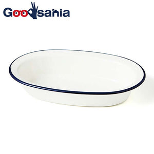 Bowl RETRO MODA Oval Bowl Navy 24.8x16.7x4.5cm