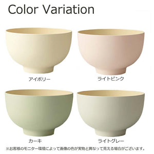 Donburi DONBURI Round Dry Lacquer Made in Japan Ivory Approx.   15.6x9.6cm T-26622 (Donburi Rice Bowl Rice Bowl Rice Bowl Bowl Simple Dull Color Plain Stylish Women's)