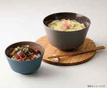 Laden Sie das Bild in den Galerie-Viewer, Donburi DONBURI Corner Dry Lacquer Made in Japan Charcoal Approx.   15.6x9.6cm T-26628 (Donburi, Rice Bowl, Rice Bowl, Rice Bowl, Rice Bowl, Bowl, Simple, Dull Color, Plain, Stylish, Women&#39;s)
