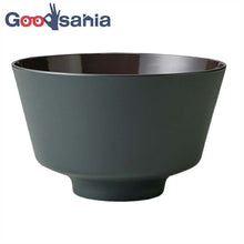 Laden Sie das Bild in den Galerie-Viewer, DONBURI Corner Dry Lacquer Made in Japan Black Approximately ƒÓ15.6x9.6cm T-26629 (Donburi, Rice Bowl, Rice Bowl, Rice Bowl, Rice Bowl, Bowl, Simple, Dull Color, Plain, Stylish, Women&#39;s)
