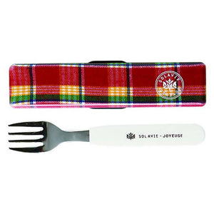 Fork Case Set Madras Red Solavy RE (T-36139)