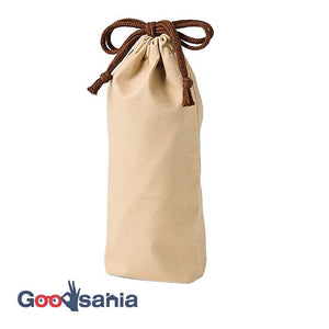 Lunch box holder tutu drawstring bag made in Japan khaki approximately 15x25.5cm T-36380 (lunch bag lunch holder bag container women stylish simple recommended gift)