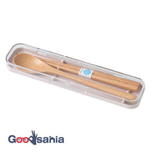 将图片加载到图库查看器，Cutlery Set tutu Wooden Chopsticks and Spoon Set Light Pink (Chopsticks and Spoon) Approx. 18cm T-36385 (Cutlery Spoon Set My Chopsticks Chopstick Box 18cm Lunch Box Women)
