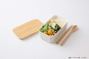 Cutlery Set SUKITTO Wooden Chopsticks and Spoon Set Beige (Chopsticks and Spoon) Approx. 18cm T-36402 (Cutlery Spoon Set My Chopsticks Chopstick Box 18cm Lunch Box)