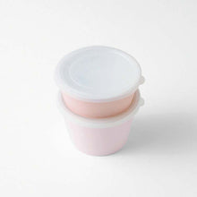 将图片加载到图库查看器，Bento box chiaro chiaro deli cup made in Japan light pink (upper tier) 300ml, (lower tier) 500ml T-36405 (lunch box, container with lid, microwave safe, dishwasher safe, women)
