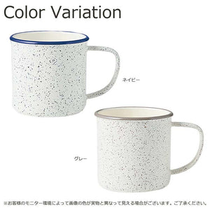 Mug RETRO MODA Mug Made in Japan Navy 370ml T-36413 (Mug Cup 370 Plastic Dishwasher Safe Microwave Safe Outdoor)