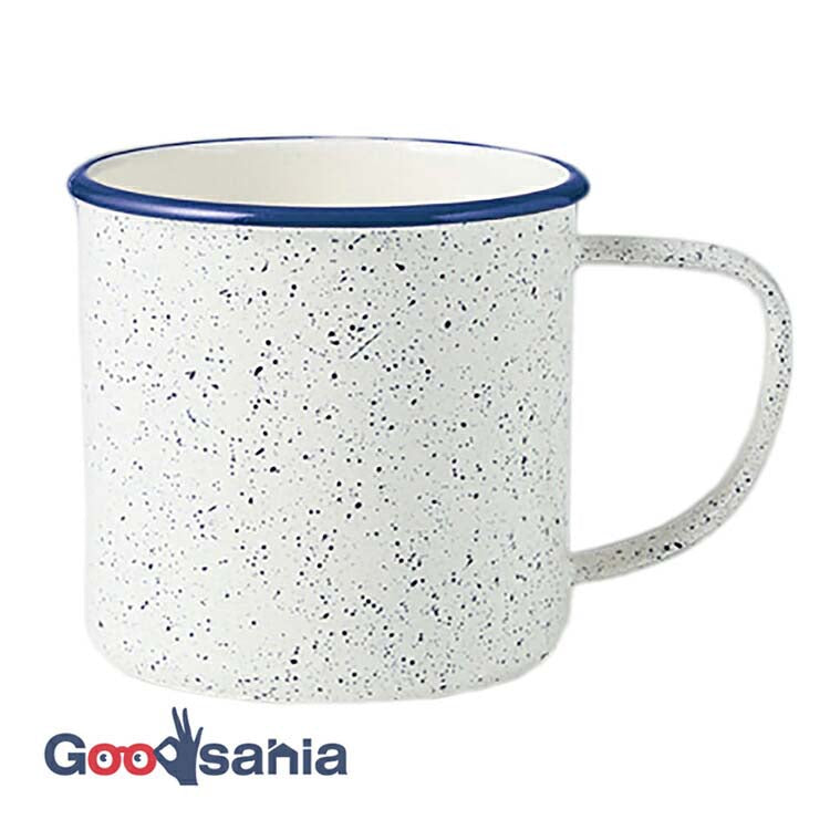 Mug RETRO MODA Mug Made in Japan Navy 370ml T-36413 (Mug Cup 370 Plastic Dishwasher Safe Microwave Safe Outdoor)