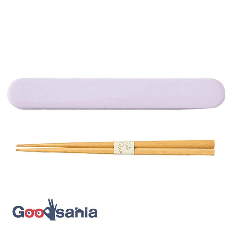 Chopstick box set CANDY POP Chopsticks/Chopstick box set Made in Japan Purple (Chopsticks) Approx. 18cm T-36432 (Cutlery My Chopsticks Chopstick box 18cm Lunch box Women's Stylish Pastel)