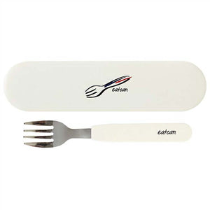 Fork case set white eat can