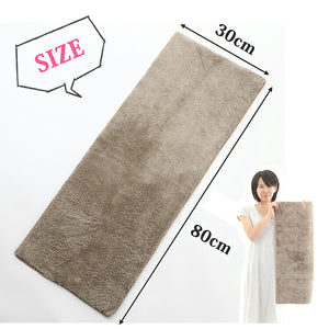 Angel Step Light brown face towel that makes you want to rub your cheeks, approx. 30 x 80 cm