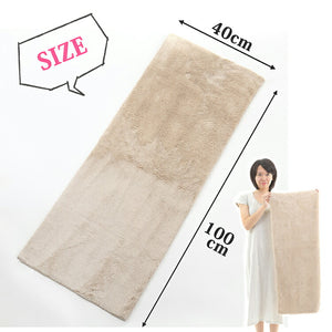 Angel Step Beige hair towel that makes you want to rub your cheeks, approx. 40 x 100 cm