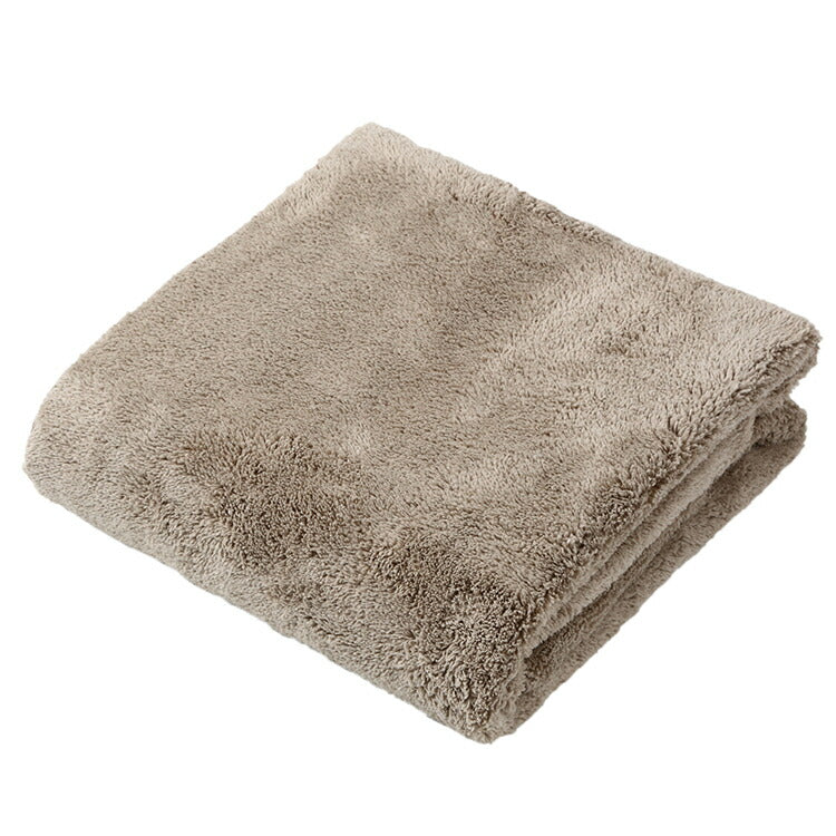 Angel Step Light brown bath towel that makes you want to rub your cheeks, approx. 60 x 120 cm