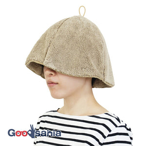 Sauna Hat, Sauna Hat that makes you want to rub your cheeks, Made in Japan, Light Brown, Suitable for head circumferences up to Approx 62cm.