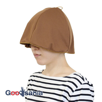 Sauna Hat, Cool Sauna Hat with Water, Made in Japan, Brown, Suitable for head circumferences up to approx. 62cm