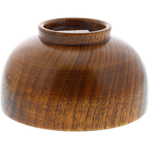 Wooden soup bowl Hotei