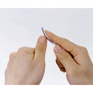 Stainless steel nail file that puts less stress on your nails