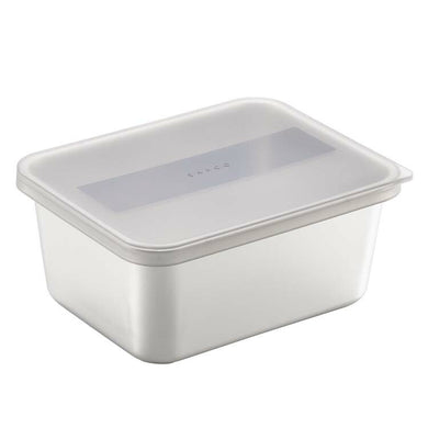 EAtoCO Yoki Food Container Container Made in Japan Silver Approx. 650ml AS0036