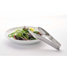 Load image into Gallery viewer, EAtoCO Hasam S Tongs Silver Approx. 13.5 x 6.5 x 2.4cm AS0053 (Small Small Mini Stainless Steel Floating Share Salad Pasta Cooking Kitchen)
