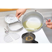 Load image into Gallery viewer, Mirakutei Tempura pot with lid 20cm (with thermometer) SJ1024
