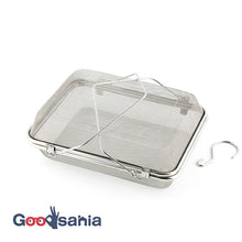 将图片加载到图库查看器，Drying Basket, Good Living Tool, Stainless Steel Square Drying Basket, Made in Japan, Silver, Total Height: Approx. 30.5 cm, Body: Approx. 9.2 x 29.4 x 22.6 cm YJ3477 (Drying Basket, Hanging, Stainless Steel)
