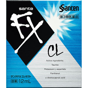 Sante FX Contact 12ml, Refreshing Sensation Suppress Inflammation Relief Contact Lens Fatique Discomfort Eye Drops