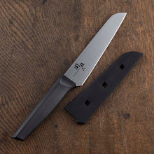 将图片加载到图库查看器，KAI Sekimagoroku Kitchen Knife Compact Knife with Sheath Black Approx. 24×3.8×1.3cm 
